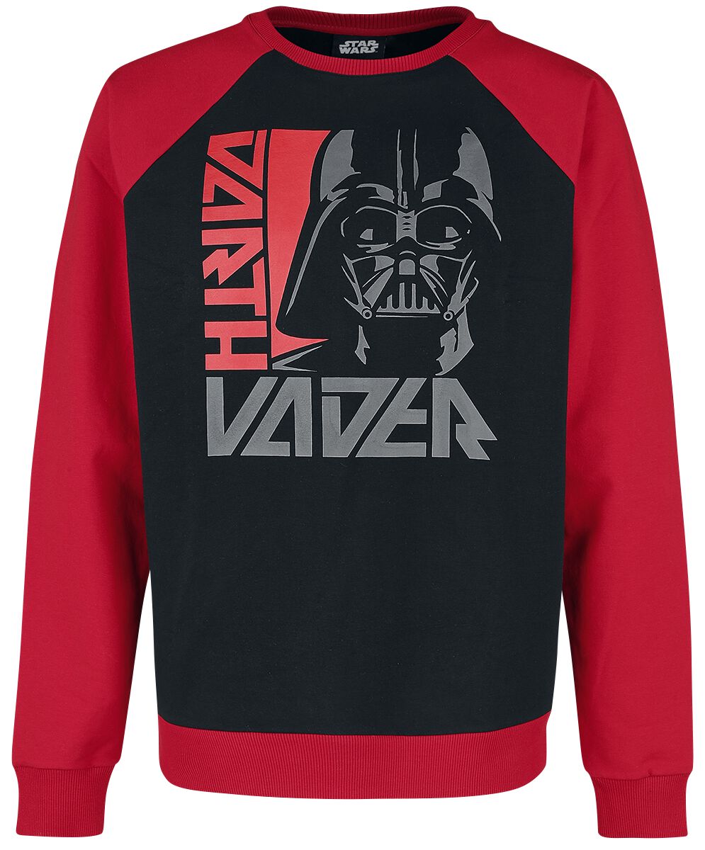 Sweat-shirt de Star Wars - Dark Vador - S à M - pour Homme - noir/rouge