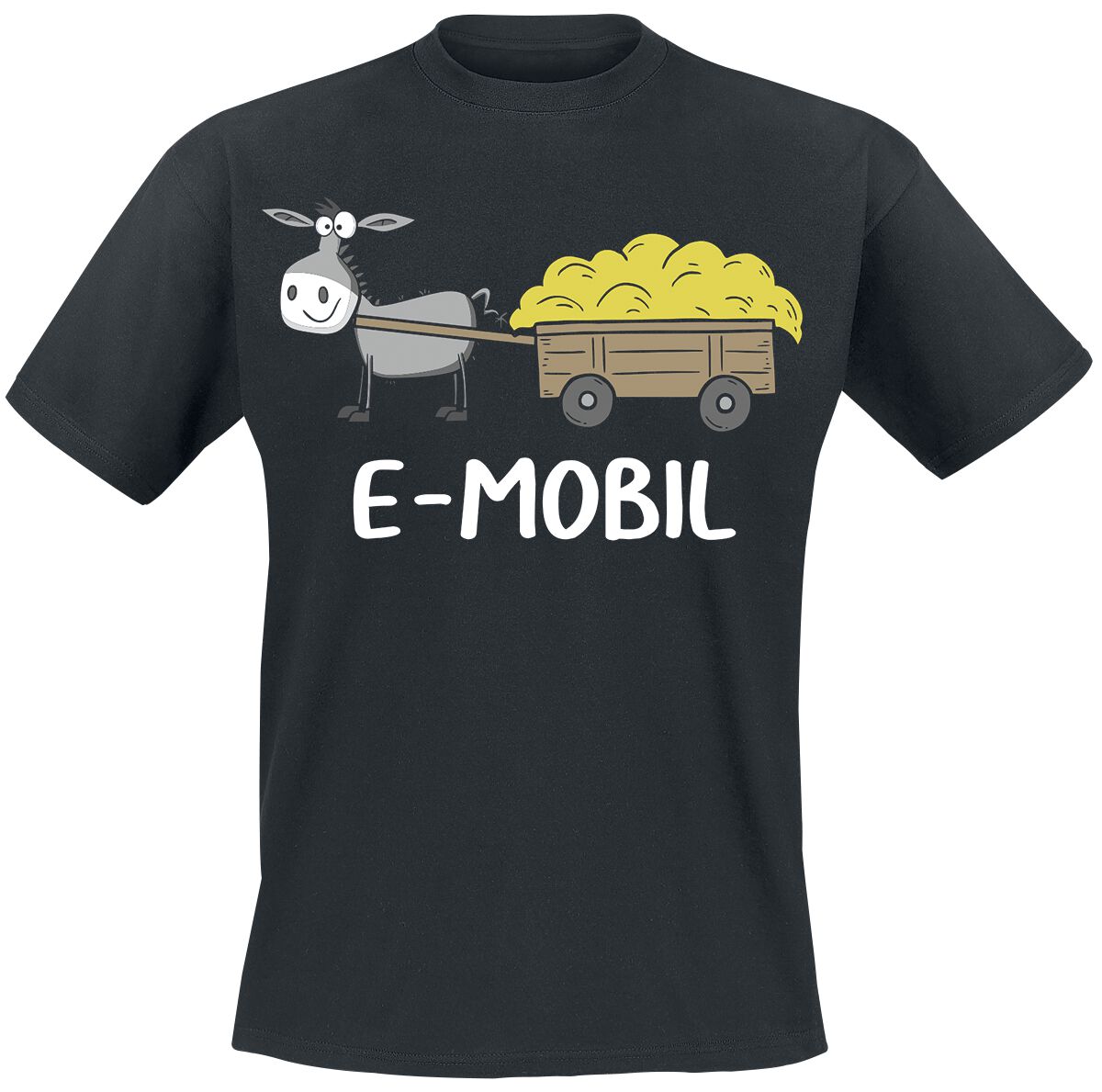 Tierisch E-Mobil T-Shirt schwarz