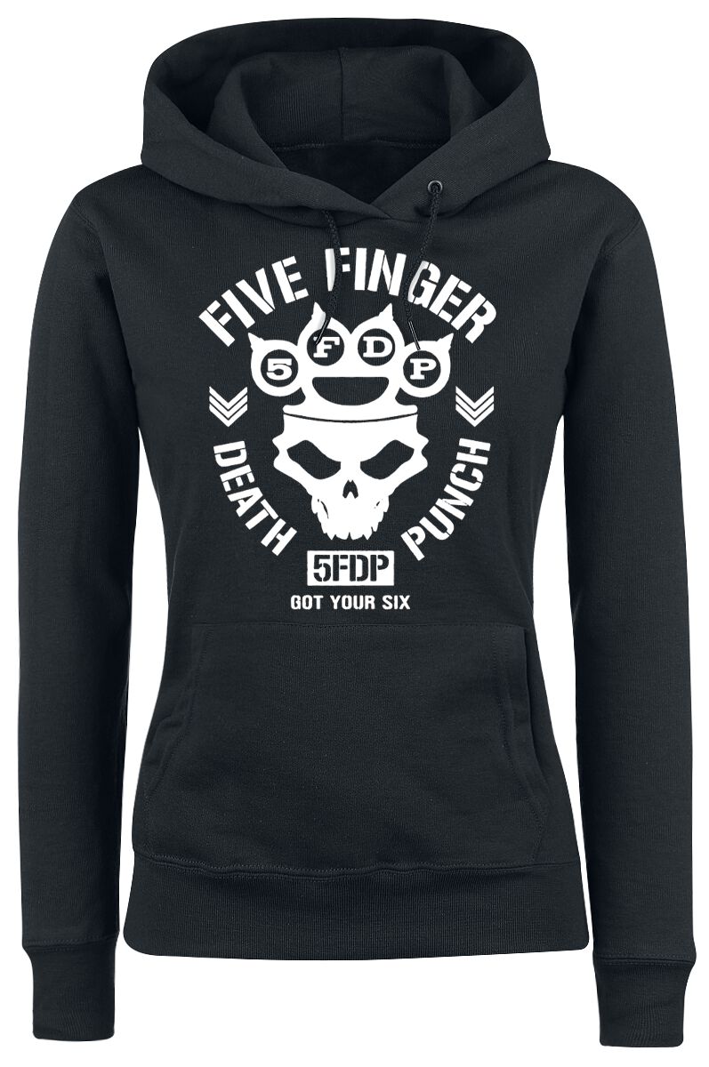 Image of Five Finger Death Punch Skull Knuckles Girl-Kapuzenpulli schwarz