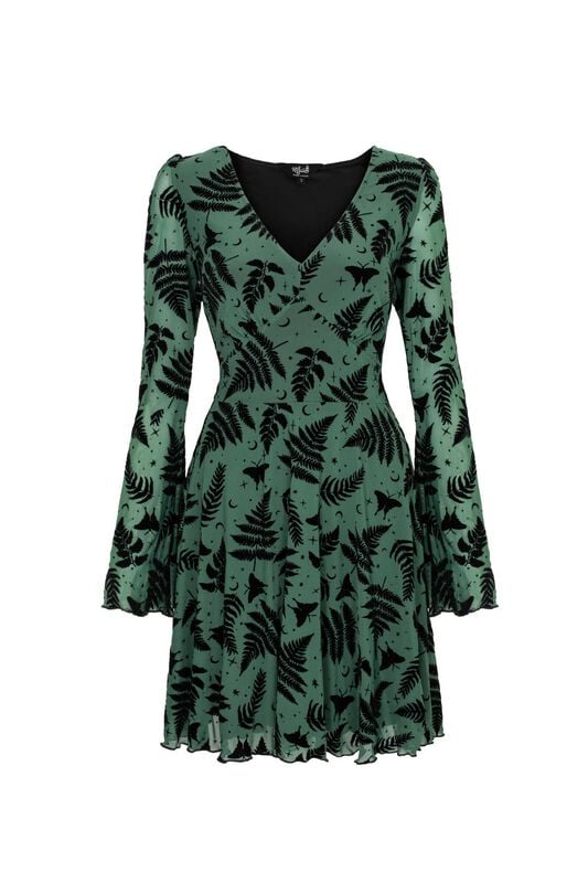 Robe courte  de Hell Bunny - FEARN DRESS - XS à 3XL - pour Femme - vert
