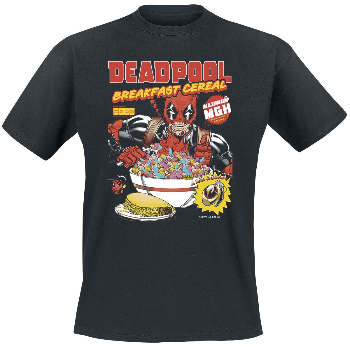 Deadpool Cereals T-Shirt black