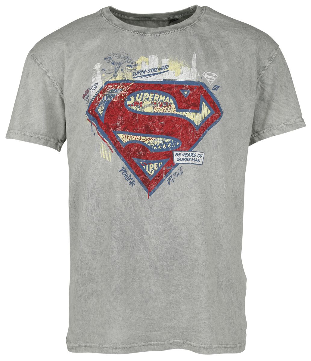 Levně Superman Logo - 85th Anniversary Tričko šedá