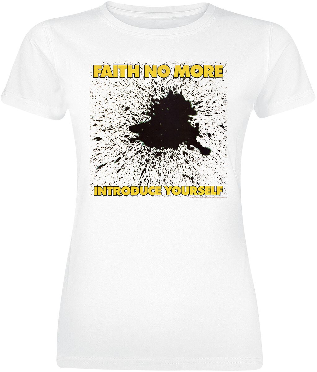 T-Shirt Manches courtes de Faith No More - Introduce Yourself - S - pour Femme - blanc