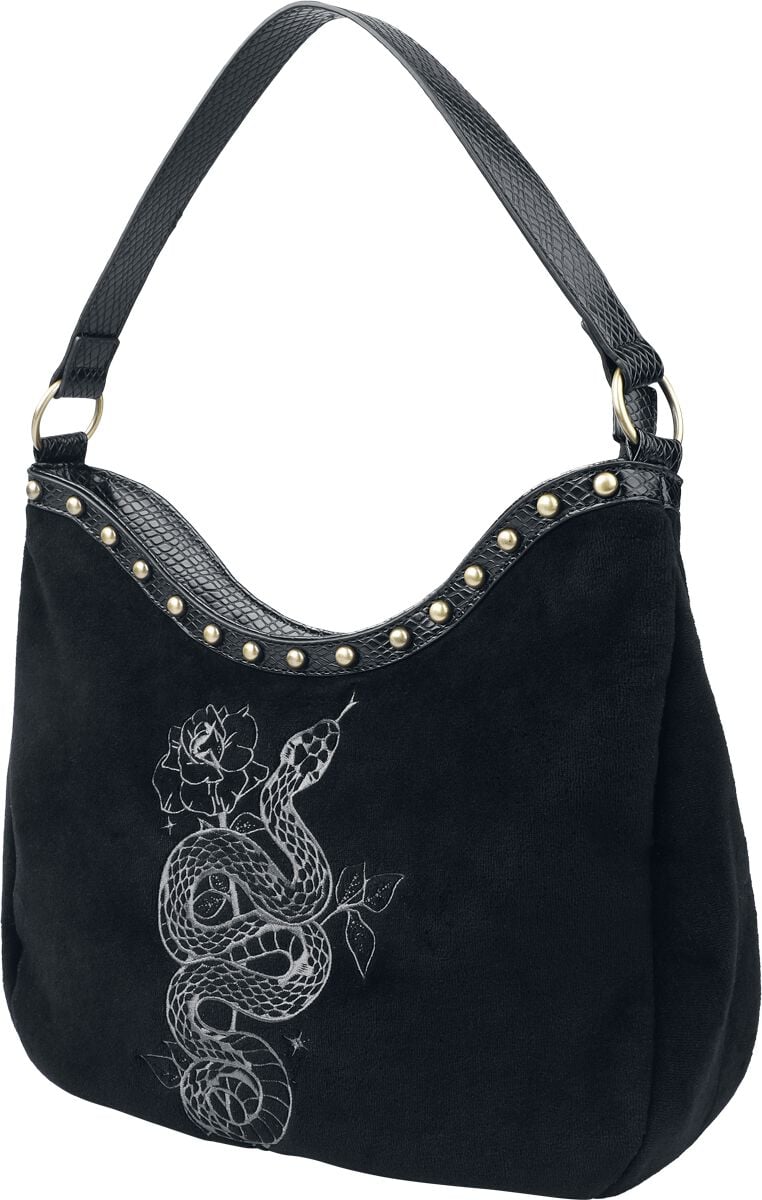 Killstar Gothic Handbag - Serpent & Thorn - for Women - black