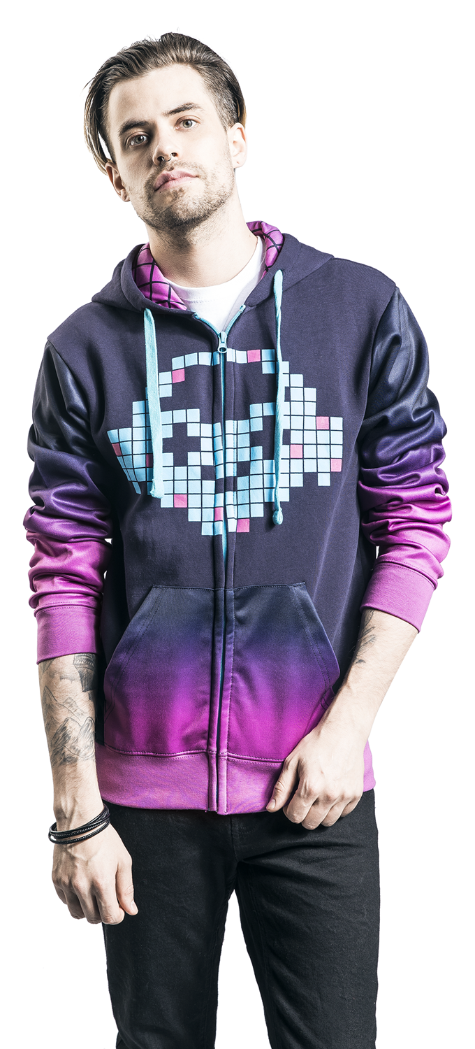 Overwatch Lucio Kapuzenjacke schwarz lila