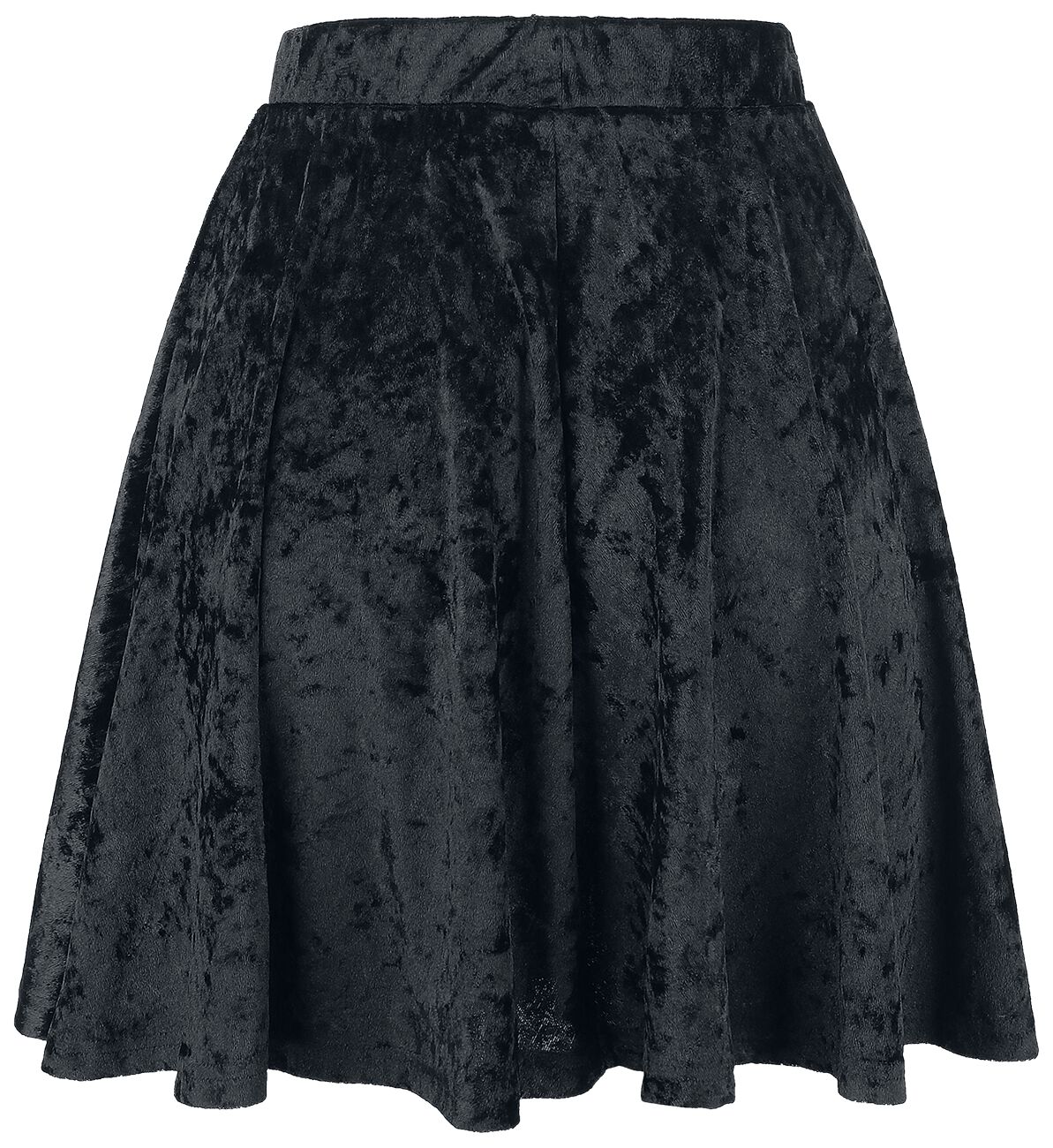 Forplay - Gothic Kurzer Rock - Velvet Skirt - S bis XXL - für Damen - Größe XL - schwarz