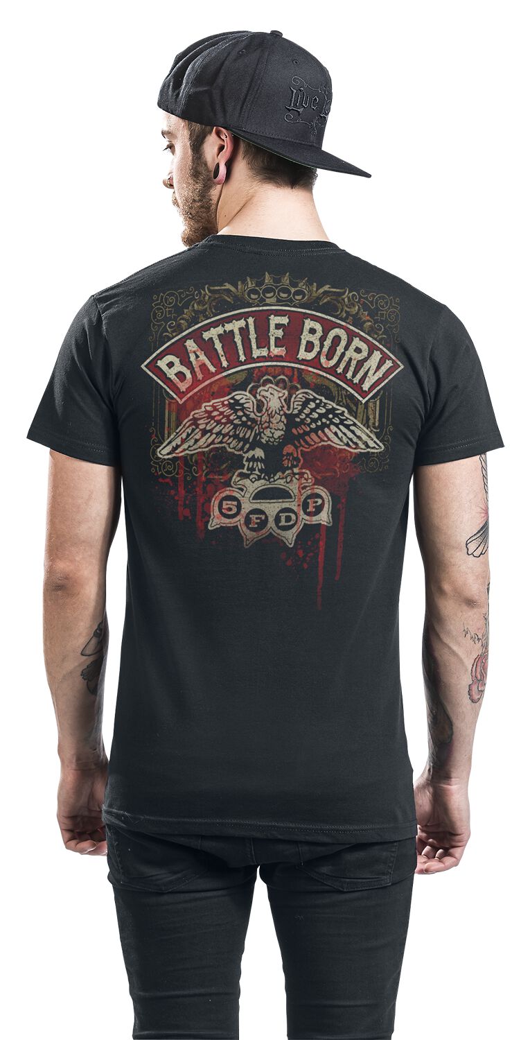 Dirty Skull Battle Born T-Shirt schwarz von Five Finger Death Punch