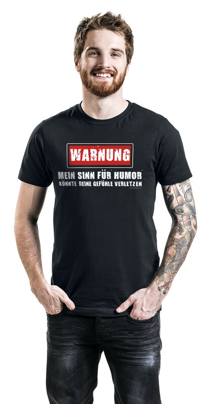 Große Größen Männer Mein Sinn für Humor | Sprüche T-Shirt