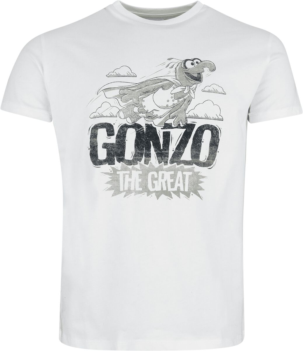 Die Muppets - Disney T-Shirt - Gonzo - The Great - S bis 3XL - für Männer - Größe L - weiß  - EMP exklusives Merchandise!