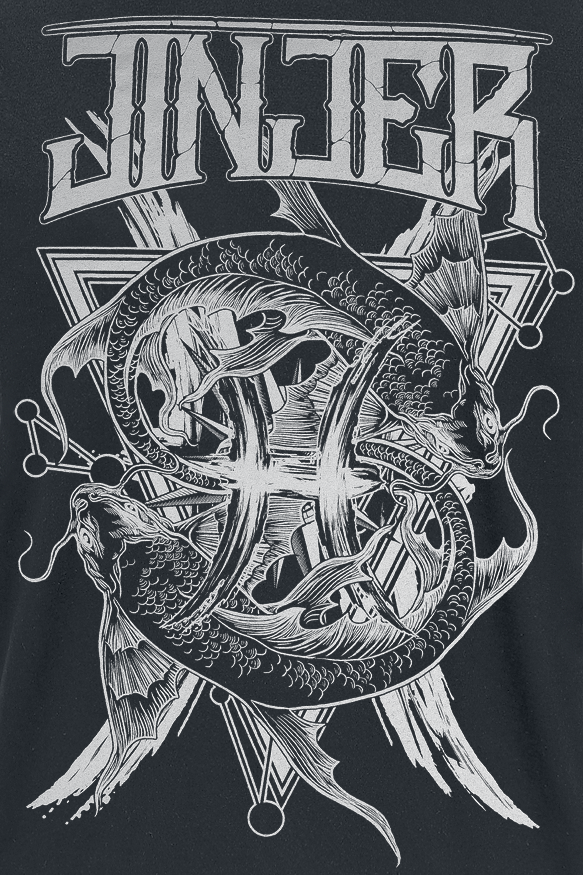 Jinjer T-Shirt - Pisces - S bis 3XL - für Männer - Größe L - schwarz  - Lizenziertes Merchandise!