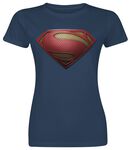 Man Of Steel - Textured Logo, Superman, T-Shirt