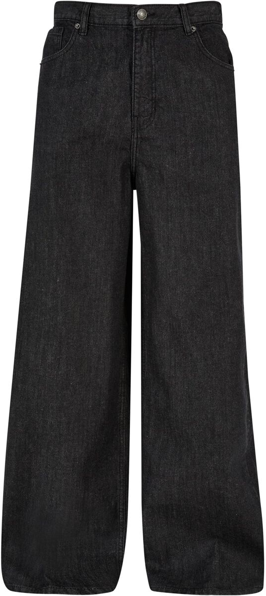 Urban Classics Jeans - 90`s Loose Jeans - W30L31 bis W36L33 - für Männer - Größe W34L32 - schwarz