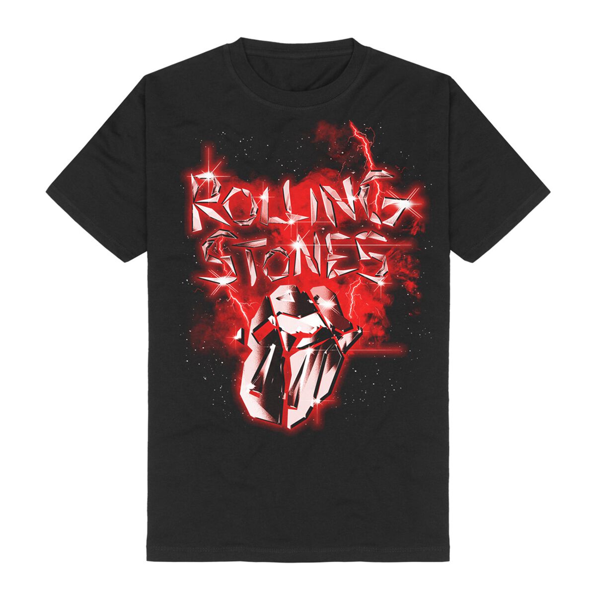 The Rolling Stones T-Shirt - Hackney Diamonds Smoke - S bis 5XL - für Männer - Größe M - schwarz  - Lizenziertes Merchandise!