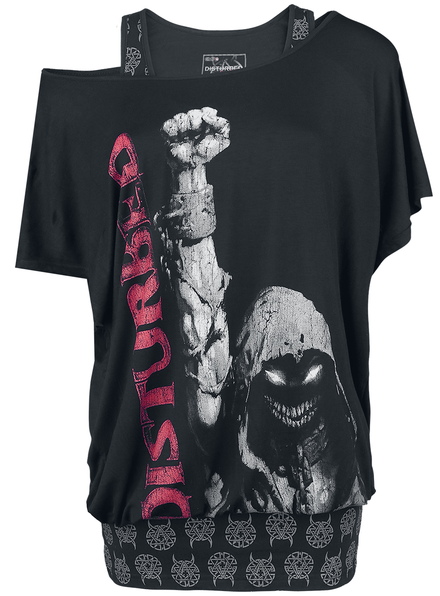 Disturbed - EMP Signature Collection - Girls shirt - black-grey image