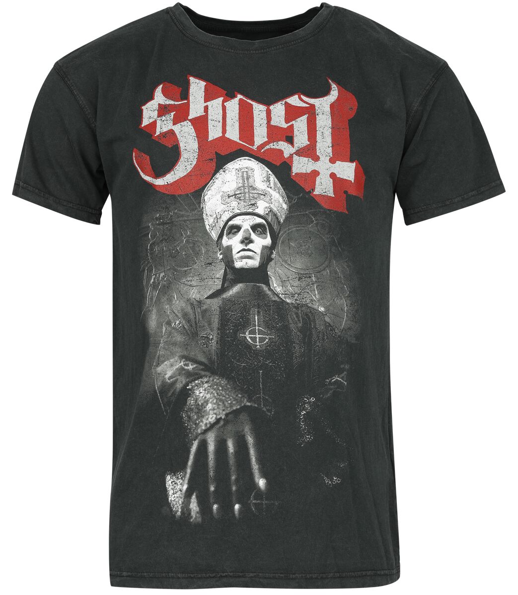 Ghost T-Shirt - Papa Ring - S bis 4XL - für Männer - Größe L - anthrazit  - Lizenziertes Merchandise!