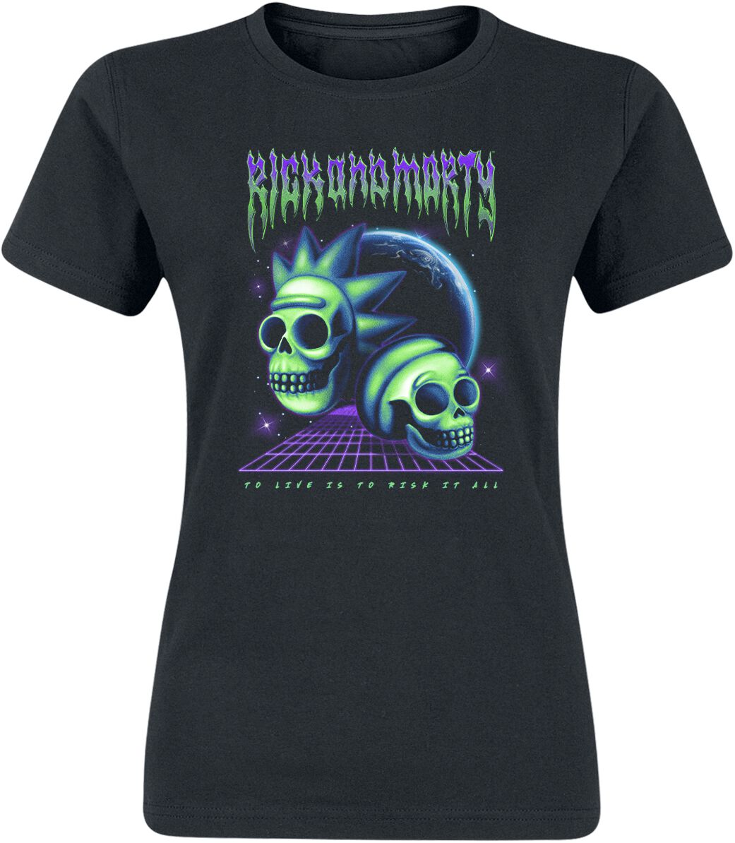 Rick And Morty Risk It All T-Shirt schwarz Rick And Morty Risk It All T-Shirt schwarz