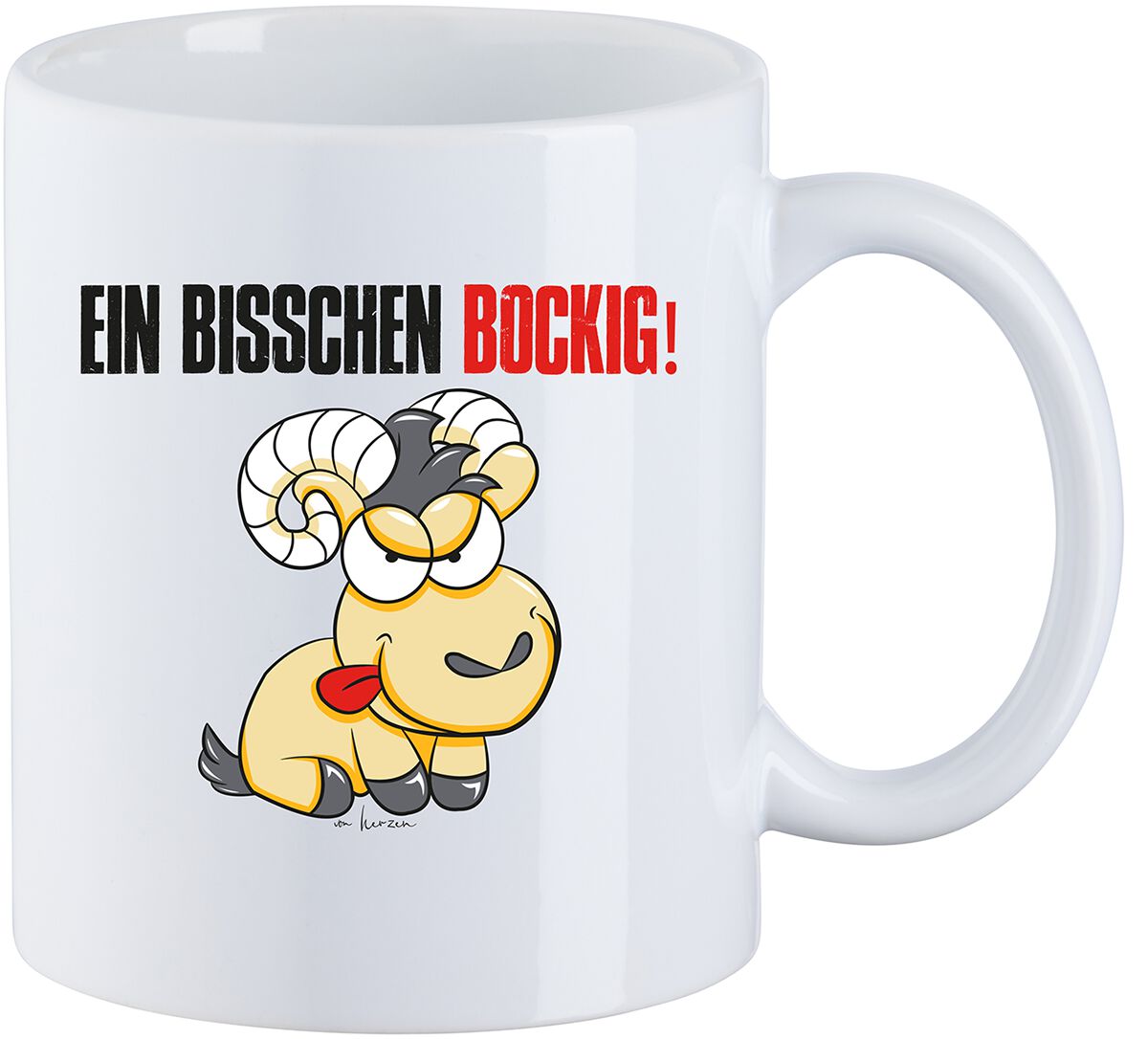 Tierisch Ein bisschen bockig Tasse multicolor