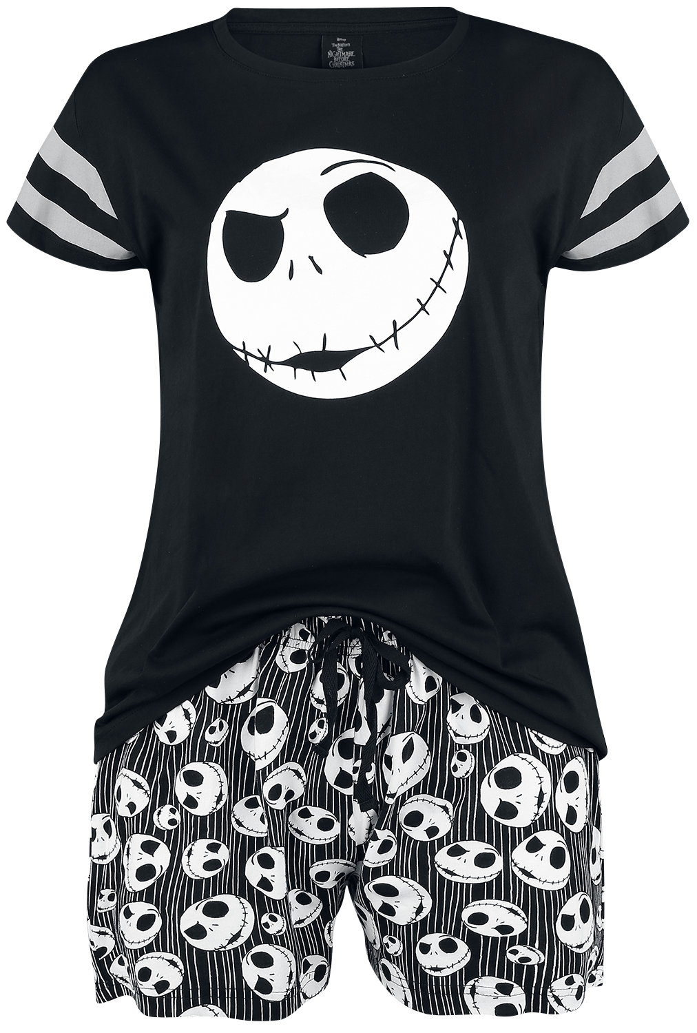 The Nightmare Before Christmas Jack Skellington Schlafanzug schwarz - 23.26% Rabatt