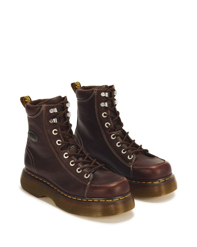 Bottes  de Dr. Martens - Buzz 8i Dark Brown Grizzly - EU37 à EU42 - pour Femme - marron