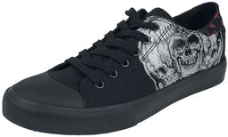 Sneaker mit Skull und Runen Print, Black Premium by EMP, Sneaker