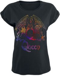 Neon Pattern Crest, Queen, T-Shirt