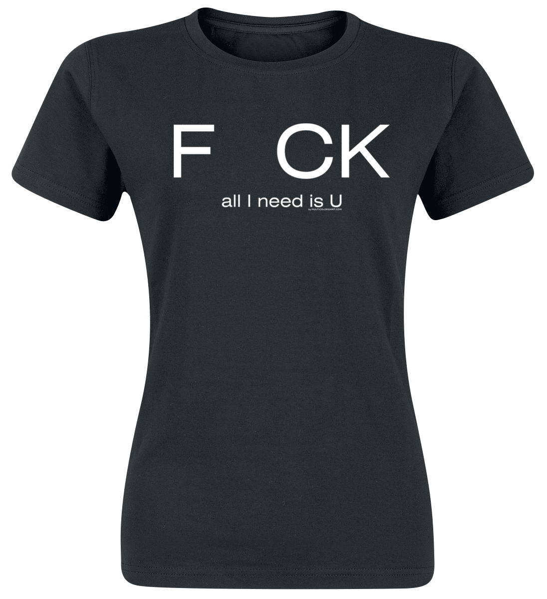 F CK All I Need Is U -  - Girls shirt - black image