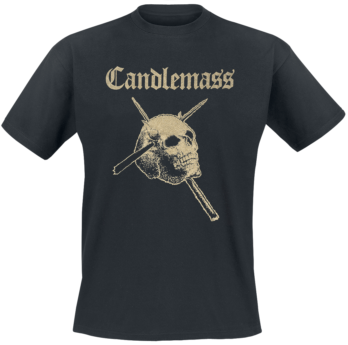 Candlemass - Gold Skull - T-Shirt - black image