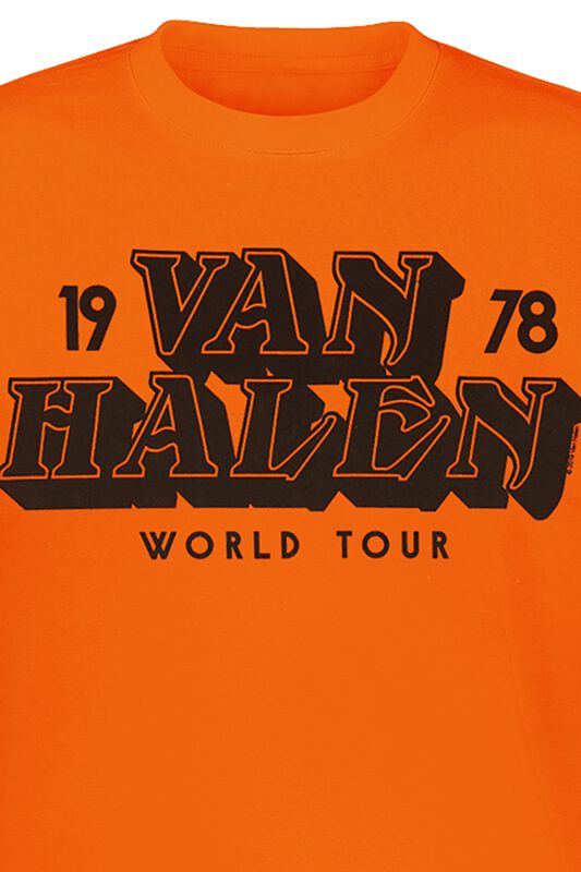 Band Merch Van Halen Tour 1978 | Van Halen T-Shirt