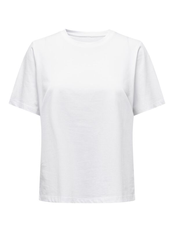 Levně Only Tričko ONLONLY S/S JRS NOOS Dámské tričko bílá