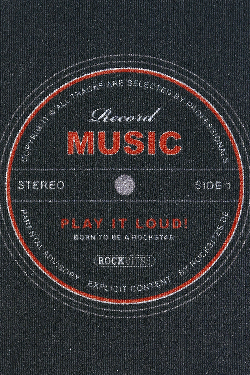 Record Music  Teppich schwarz