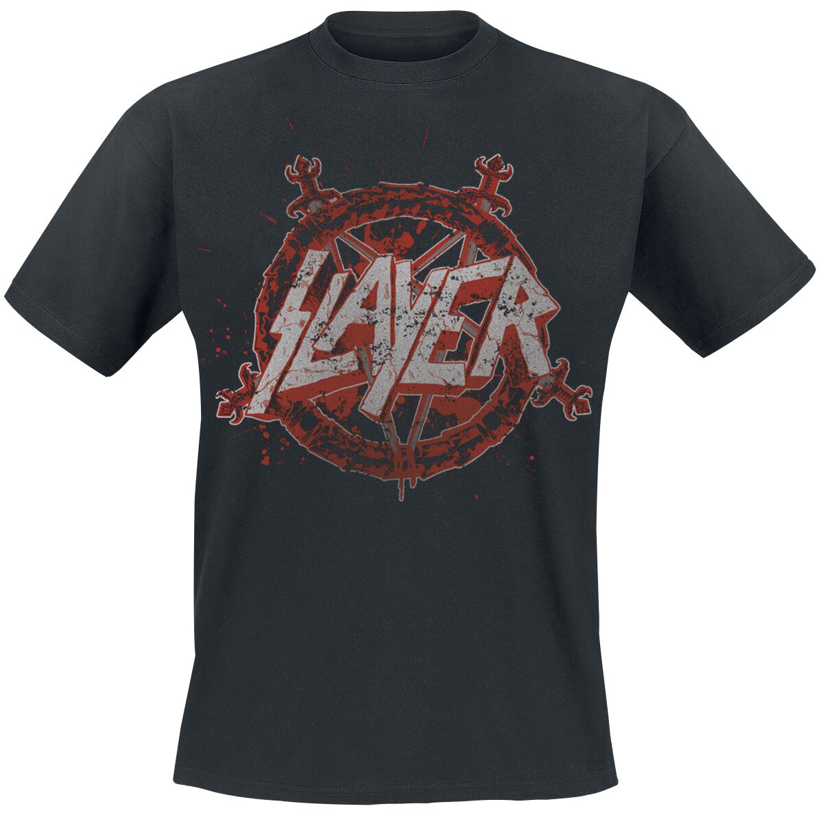 Slayer Pentagram Redux T-Shirt schwarz in XL