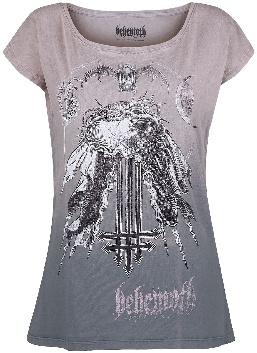 Image of Behemoth Profane Skull Girl-Shirt rosa