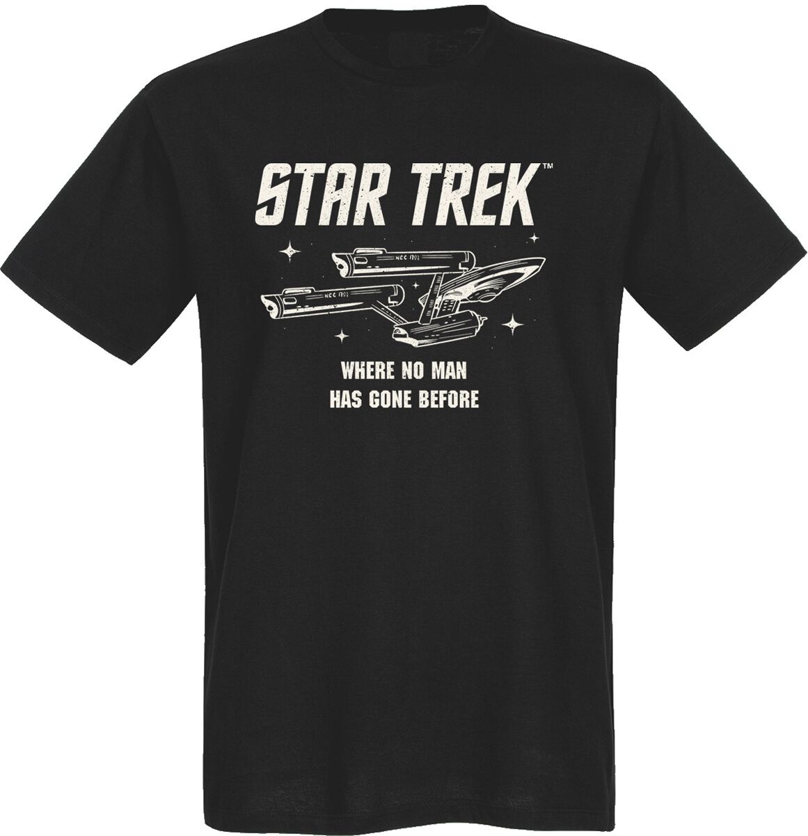 Levně Star Trek Starship Tričko černá
