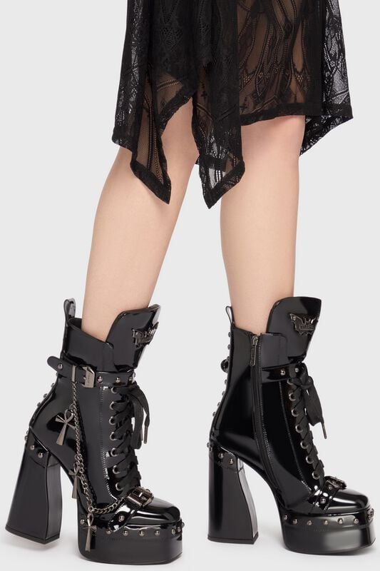 Boot Goth av Killstar - Crux Obscura - Crux Boots - Damer - svart