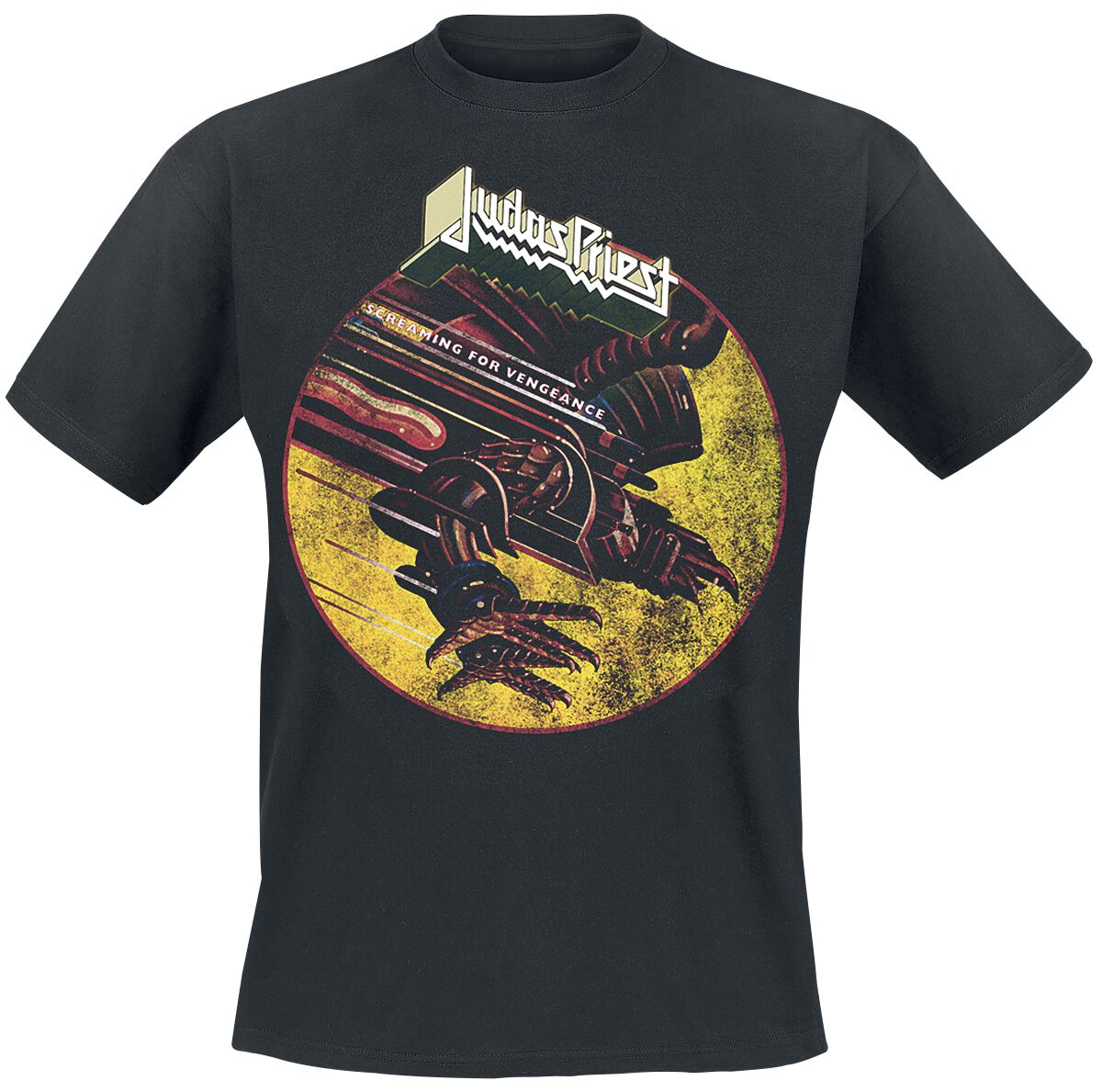 Judas Priest T-Shirt - SFV Distressed - M bis XXL - für Männer - Größe L - schwarz  - Lizenziertes Merchandise!