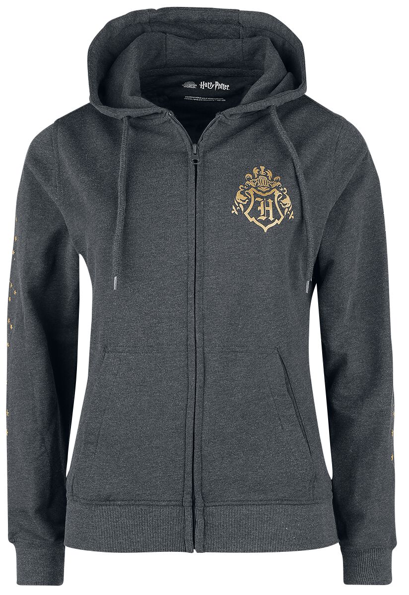 Harry Potter Kapuzenjacke - Hogwarts Home - S bis XL - für Damen - Größe M - charcoal  - EMP exklusives Merchandise!