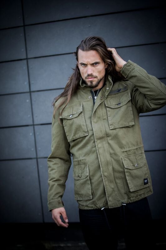 Jacken Winterjacke Military Look MilitÃ¤r Winterjacke Herren Army
