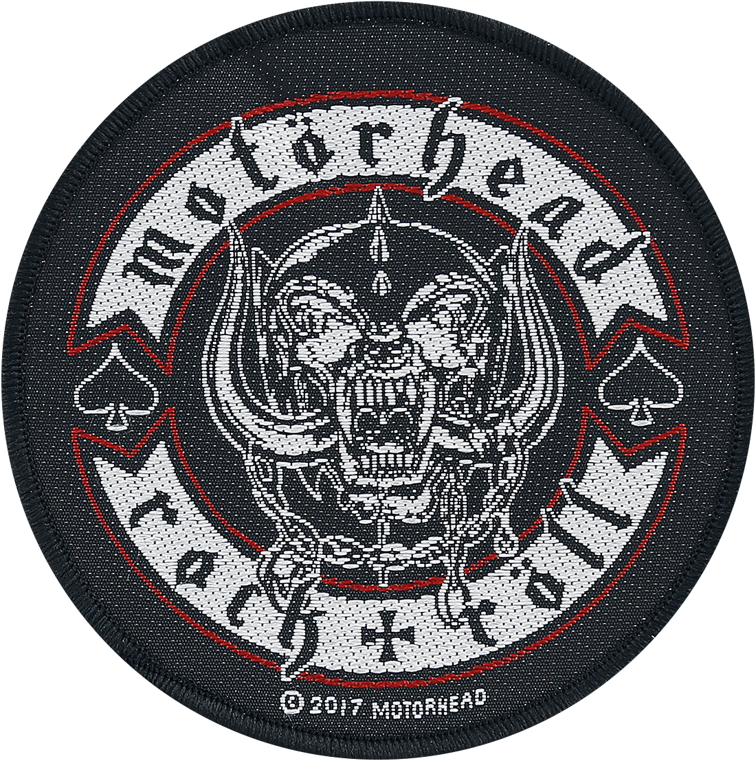 Motörhead - Biker Badge - Patch - schwarz| rot| weiß