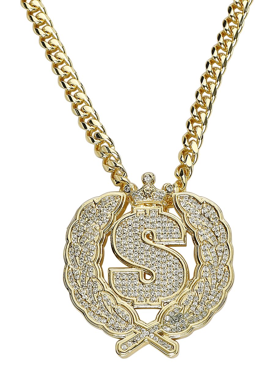 Scarface King Ice – Cash Empire Necklace Halskette goldfarben Scarface King Ice – Cash Empire Necklace Halskette goldfarben