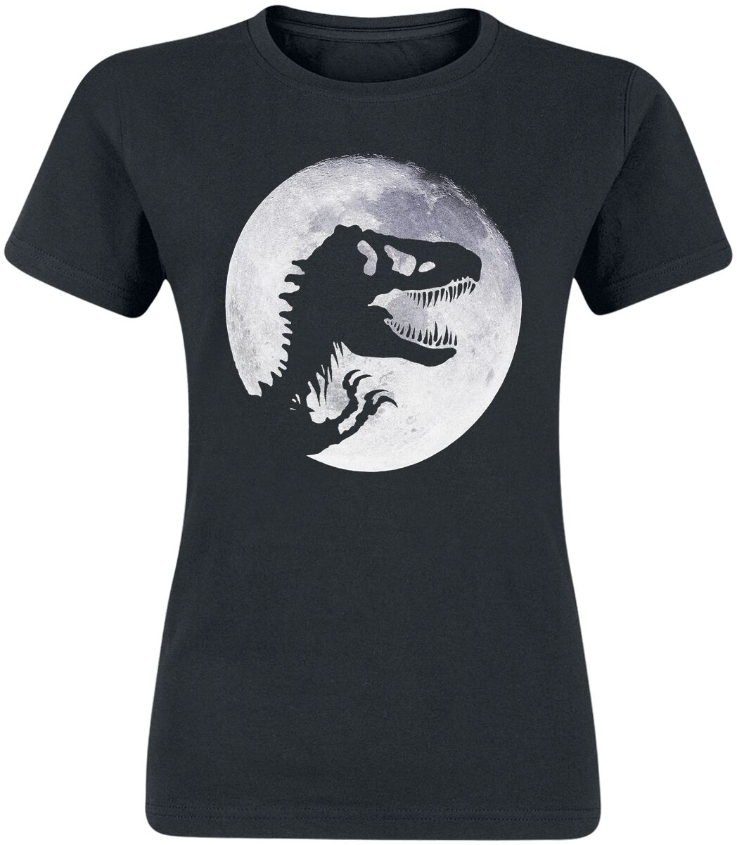 Jurassic Park T-Shirt - Moonlight - S bis XXL - für Damen - Größe XXL - schwarz  - Lizenzierter Fanartikel