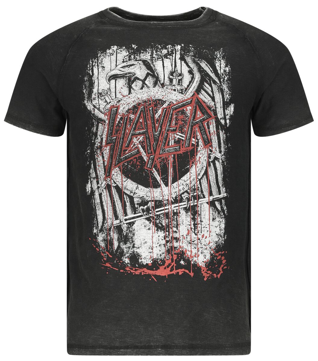 Levně Slayer EMP Signature Collection Tričko tmave šedá/šedá