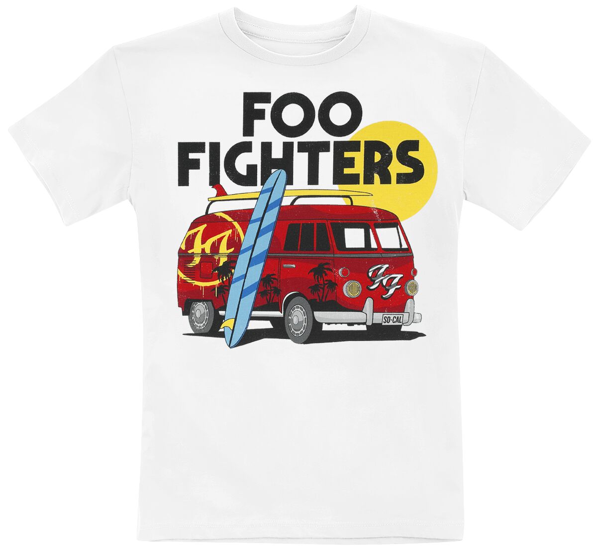 Foo Fighters T-Shirt für Kleinkinder - Kids  - Van - für Mädchen & Jungen - weiß  - Lizenziertes Merchandise!