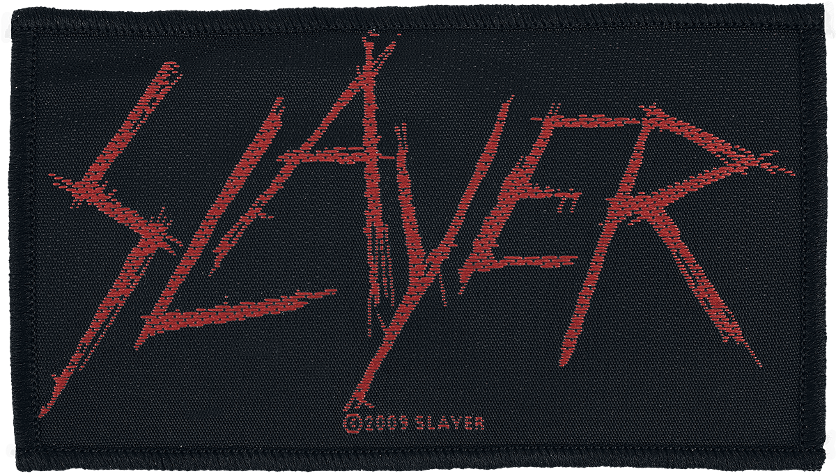 Slayer - Slayer Logo - Patch - schwarz| rot