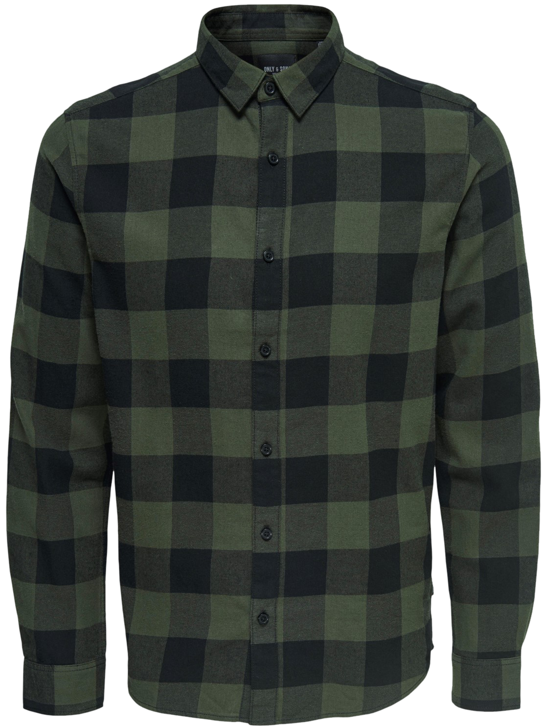 ONLY and SONS - Gudmund Checked Shirt - Shirt - black-green image