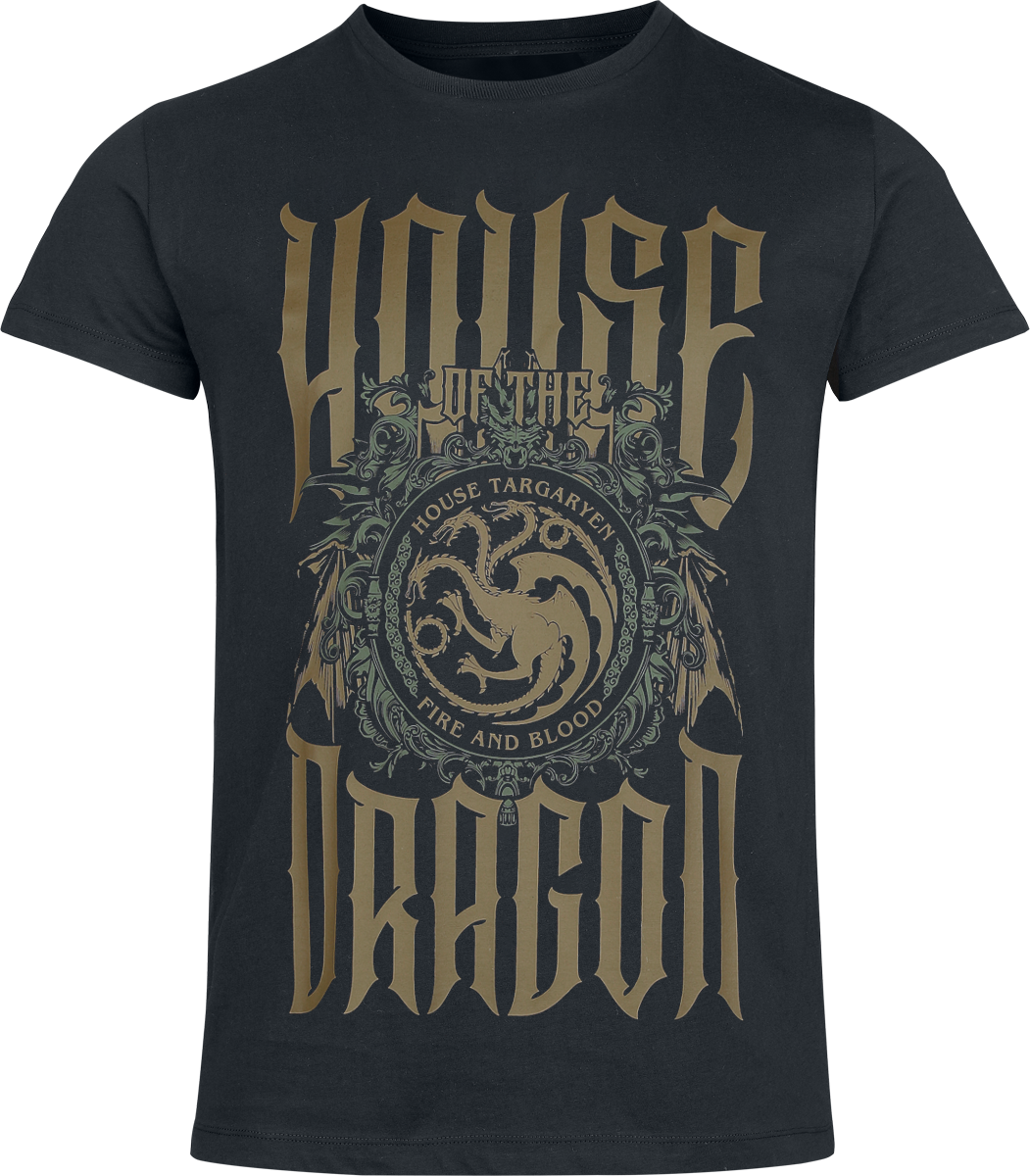 Game of Thrones  T-Shirt - House of the Dragon - for Men - black