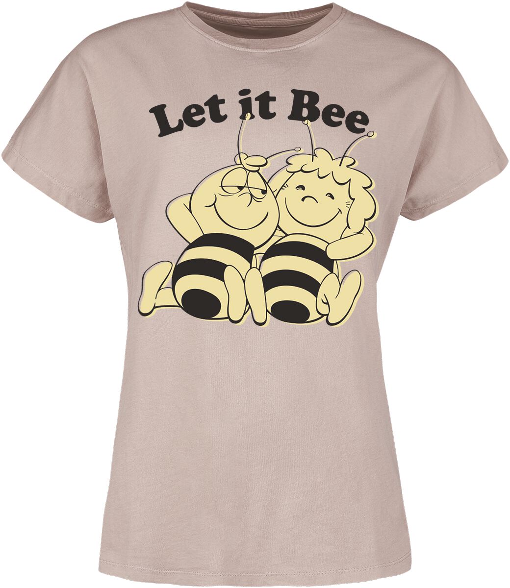 T-Shirt Manches courtes de Maya l'abeille - Let It Bee - S à 3XL - pour Femme - vieux rose