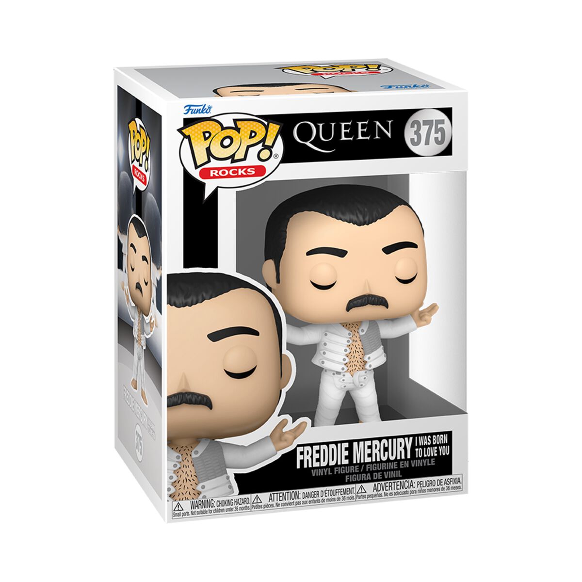 Queen - Freddie Mercury Rocks! (I was born to love You) Vinyl Figur 375 - Funko Pop! Figur - Funko Shop Deutschland - Lizenziertes Merchandise!