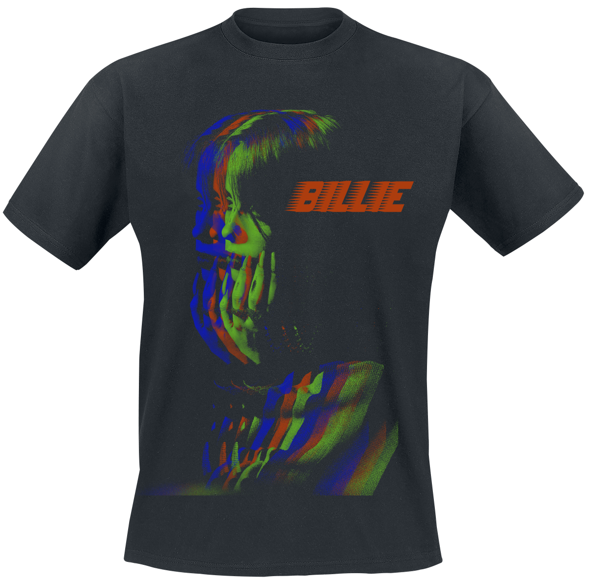 Eilish Billie - 3D Billie Racer - T-Shirt - schwarz