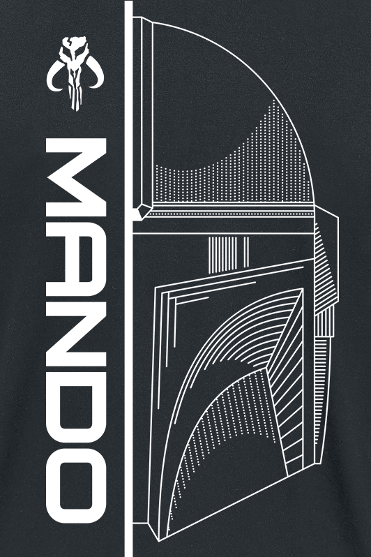 Star Wars The Mandalorian - Mando T-Shirt schwarz