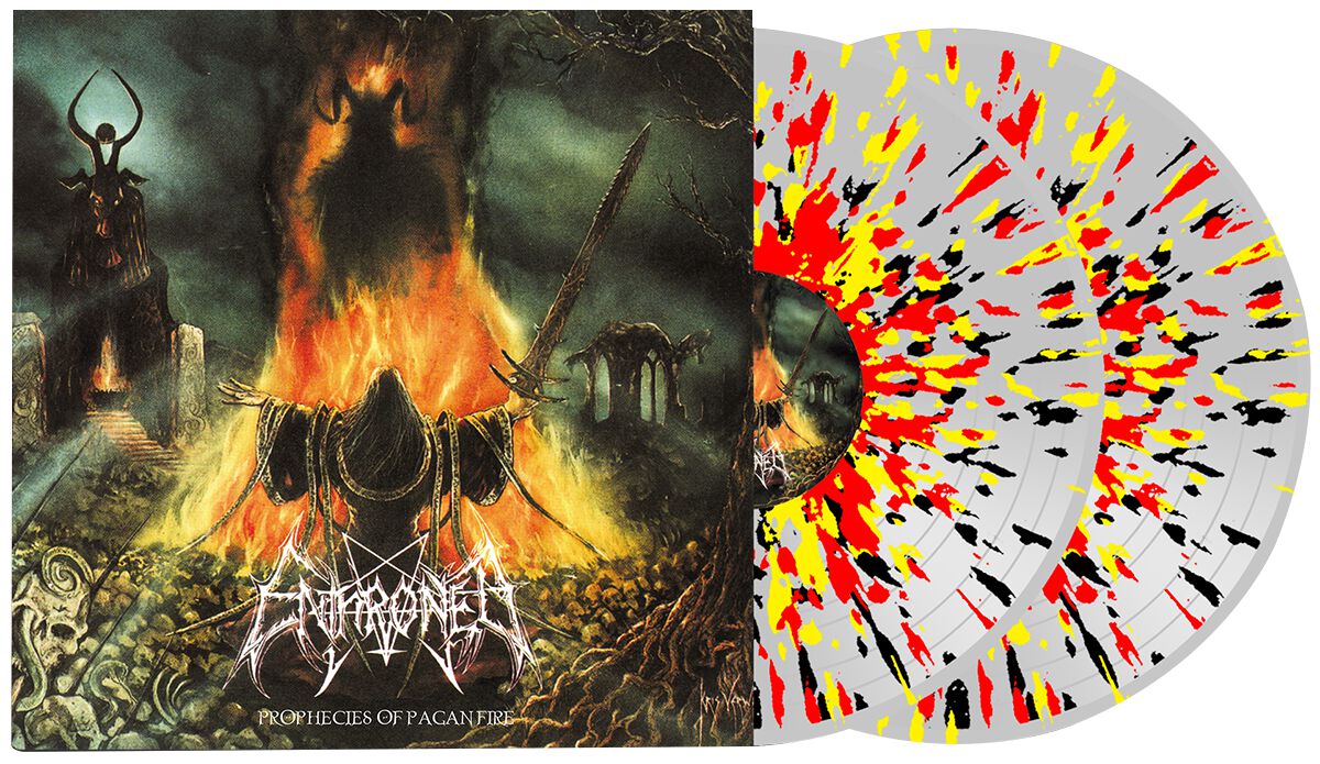 Image of Enthroned Prophecies of pagan fire 2-LP splattered